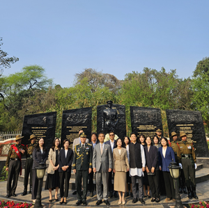 South Korean envoy pays tribute to General Thimayya at Indo-Korean Friendship Park South Korean envoy pays tribute to General Thimayya at Indo-Korean Friendship Park