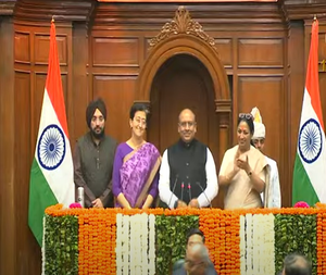 Vijender Gupta elected Delhi Assembly Speaker; Oppn forces adjournment Vijender Gupta elected Delhi Assembly Speaker; Oppn forces adjournment