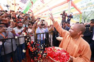 CM Yogi kicks off 'Rangotsav' in Barsana, says now it is Mathura's turn to witness development