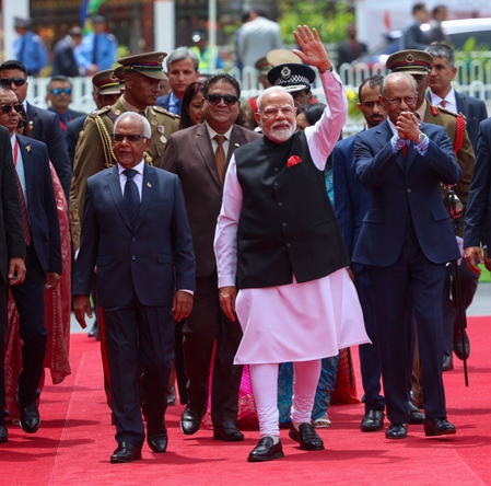 India and Mauritius announce Enhanced Strategic Partnership, vow to work together in safeguarding larger strategic interests in IOR India and Mauritius announce Enhanced Strategic Partnership, vow to work together in safeguarding larger strategic interests in IOR