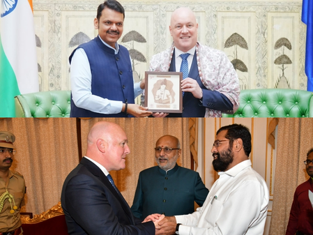 Maha CM Fadnavis meets New Zealand PM, holds talks on strengthening bilateral ties Maha CM Fadnavis meets New Zealand PM, holds talks on strengthening bilateral ties