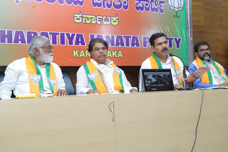 Are suspended MLAs terrorists, asks K’taka BJP; announces state-wide protest on Muslim appeasement Are suspended MLAs terrorists, asks K’taka BJP; announces state-wide protest on Muslim appeasement