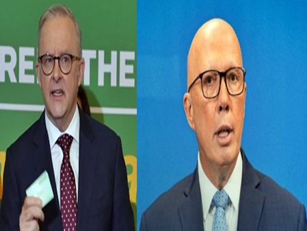 PM candidates disrupted by protesters on first day of Australian election campaign