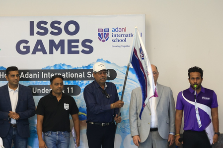 Kapil Dev inaugurates ISSO swimming regional at Adani International School