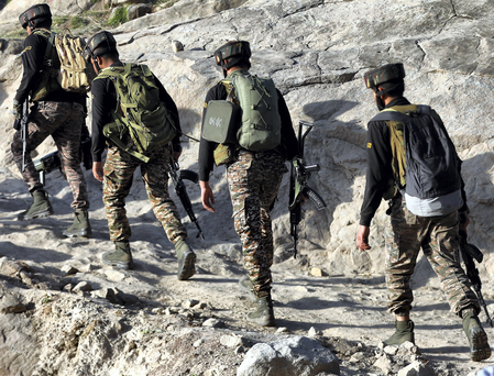 Security forces cordon off area in J&K’s Kathua after suspected terrorist movement Security forces cordon off area in J&K’s Kathua after suspected terrorist movement