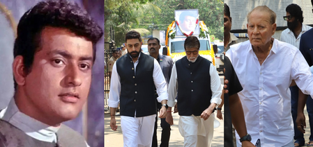 Manoj Kumar cremated with state honours in Mumbai, Big B, Salim Khan, others pay their last respects
