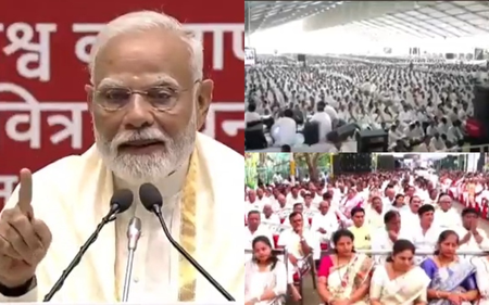 From vocal for local to water conservation: PM Modi calls for 'Nav Sankalp' to shape better future From vocal for local to water conservation: PM Modi calls for 'Nav Sankalp' to shape better future