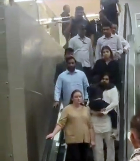 Pawan Kalyan returns from Singapore with son injured in fire accident Pawan Kalyan returns from Singapore with son injured in fire accident