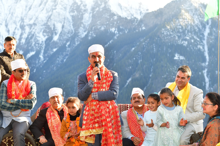 Himachal CM lays foundation of solar plant in mountainous Pangi Valley Himachal CM lays foundation of solar plant in mountainous Pangi Valley