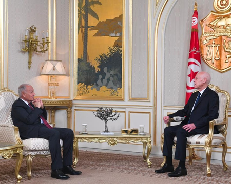 Tunisian president reaffirms support for Palestinian statehood in talks with Arab League chief Tunisian president reaffirms support for Palestinian statehood in talks with Arab League chief