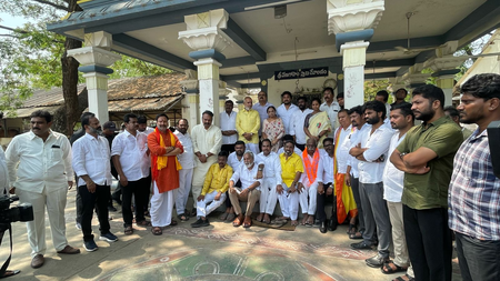 Tension at Tirupati gaushala as NDA, YSRCP leaders trade allegations over cow deaths Tension at Tirupati gaushala as NDA, YSRCP leaders trade allegations over cow deaths