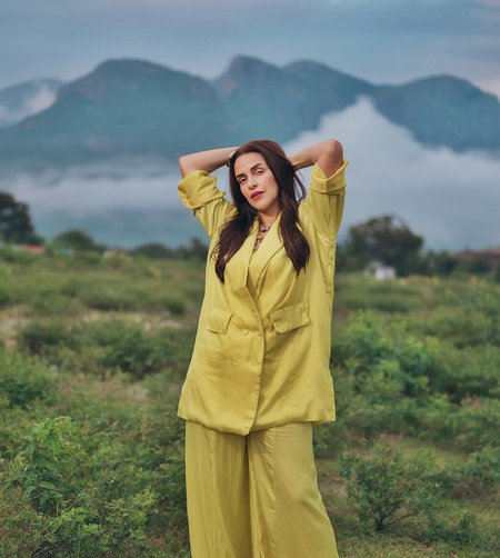 Neha Dhupia poses amidst clouds as she shares a glimpse of her shoot daries Neha Dhupia poses amidst clouds as she shares a glimpse of her shoot daries