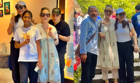 Manisha Koirala gorges on gelato during her weekend outing with loved ones Manisha Koirala gorges on gelato during her weekend outing with loved ones