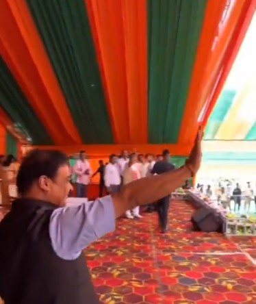 Assam CM takes swipe at Congress during Panchayat poll campaign