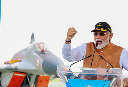 I came for 'darshan' of heroes: PM Modi salutes Indian armed forces