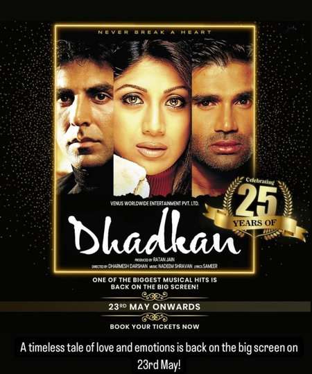 Akshay, Shilpa, Suniel celebrate re-release of ‘timeless tale of love’ ‘Dhadkan’ Akshay, Shilpa, Suniel celebrate re-release of ‘timeless tale of love’ ‘Dhadkan’
