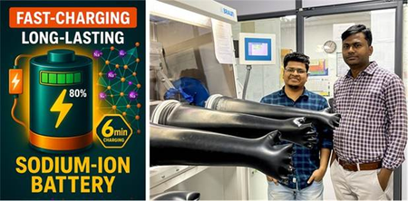 Indian scientists design fast charging sodium-ion battery