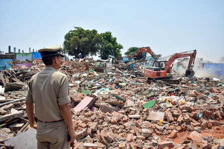 Gujarat: 2.5 lakh sq meters encroachments targeted in Chandola Lake demolition drive