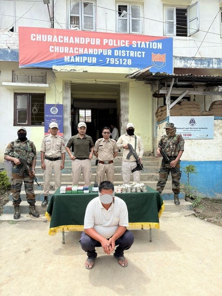 Drugs valued at Rs 2.84 cr seized in Manipur, two held
