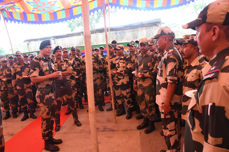 BSF DG visits Manipur; reviews security situation, motivates troopers BSF DG visits Manipur; reviews security situation, motivates troopers
