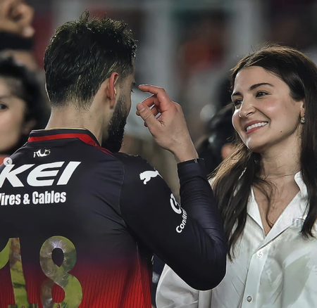 A moment stamped in history: Anushka hugs hubby Virat as his RCB registers maiden IPL win