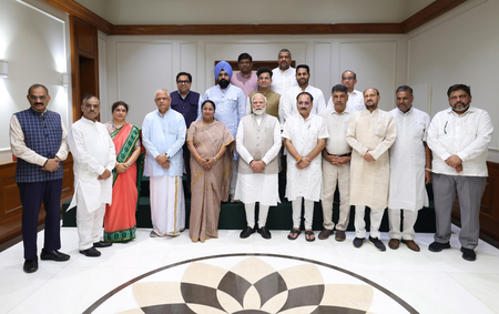 PM Modi meets Delhi BJP leaders, unveils vision to enhance living standard of city residents