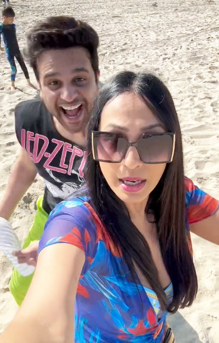 Krushna Abhishek hilariously ruins wife Kashmera Shah’s beach video Krushna Abhishek hilariously ruins wife Kashmera Shah’s beach video
