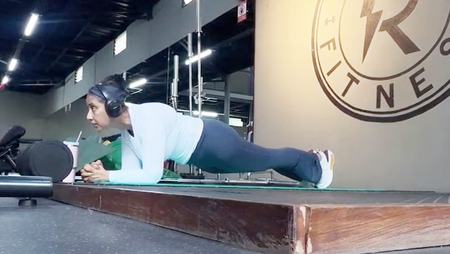 Manisha Koirala flaunts impressive core strength with planks Manisha Koirala flaunts impressive core strength with planks