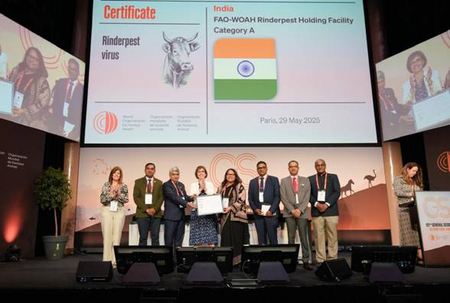 ICAR-NIHSAD Bhopal designated as containment facility for Rinderpest virus