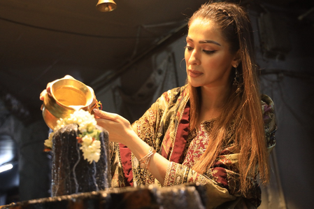 Raai Laxmi offers prayers at Shivoham Shiva temple in her quest for inner peace Raai Laxmi offers prayers at Shivoham Shiva temple in her quest for inner peace