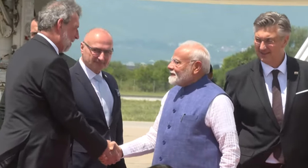 PM Modi arrives in Zagreb on first-ever visit by Indian Prime Minister to Croatia PM Modi arrives in Zagreb on first-ever visit by Indian Prime Minister to Croatia