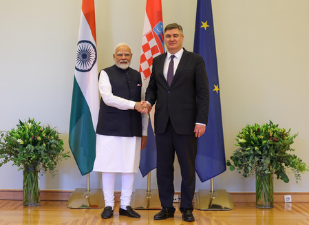 PM Modi meets Croatian President Zoran Milanovic in Zagreb, discusses India-Croatia friendship PM Modi meets Croatian President Zoran Milanovic in Zagreb, discusses India-Croatia friendship
