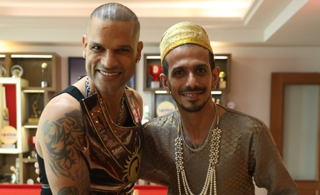 'Ek maha-yudh': Dhawan, Chahal dressed as kings, leaving netizens to guess their next move 