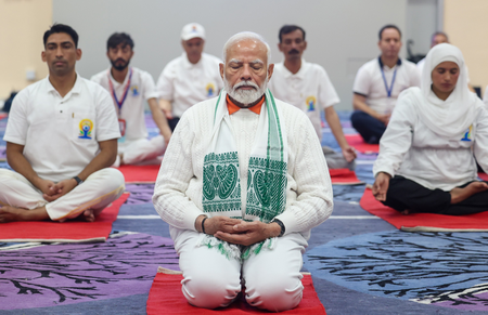 PM Modi to lead 11th International Day of Yoga celebrations from Visakhapatnam PM Modi to lead 11th International Day of Yoga celebrations from Visakhapatnam
