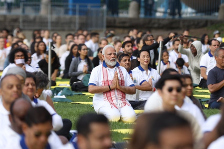 Yoga gives world the direction of peace: PM Modi