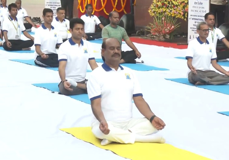 Yoga Day aims for healthier planet: Om Birla leads celebrations at Parliament