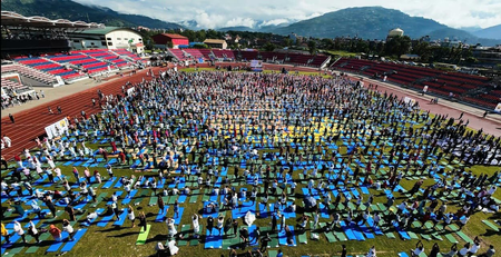 International Yoga Day celebrated across several cities in Nepal International Yoga Day celebrated across several cities in Nepal