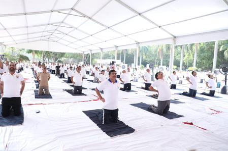 Yoga perfect solution to achieve harmony between mind, body and soul: Ram Mohan Naidu