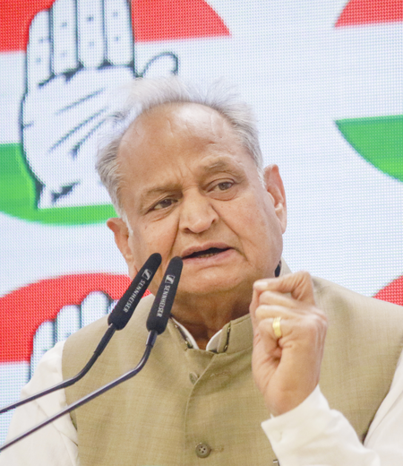 BJP-RSS have been exposed with their 'anti-Constitution' mindset, says Ashok Gehlot