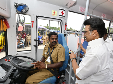 Chennai rolls out first fleet of 120 electric buses, MK Stalin flags off initiative