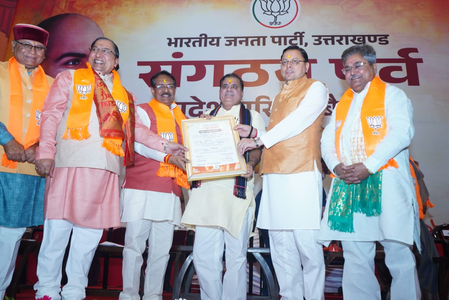 First time in 25 years, BJP re-elects sitting Uttarakhand unit chief Mahendra Bhatt