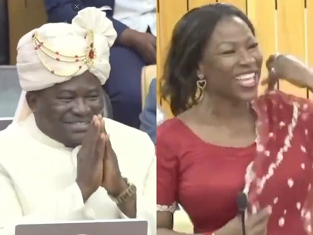 Ghanaian MPs showcase their love for India during PM Modi's historic Parliament address Ghanaian MPs showcase their love for India during PM Modi's historic Parliament address