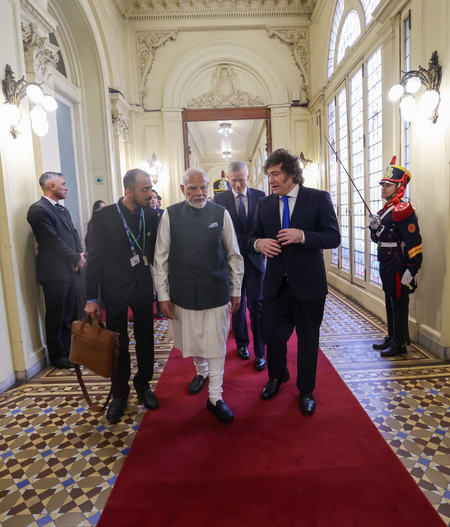 PM Modi, President Milei to enhance collaboration in trade, technology, defence, health sectors between India and Argentina: MEA PM Modi, President Milei to enhance collaboration in trade, technology, defence, health sectors between India and Argentina: MEA