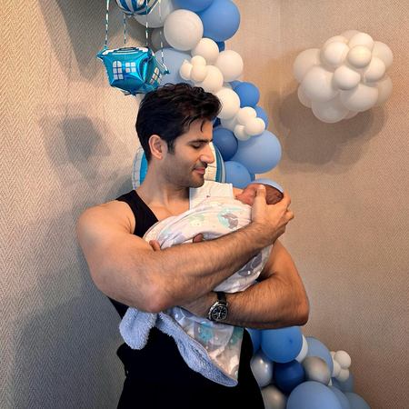 Karan Tacker gets emotional as he holds his newborn nephew in his arms Karan Tacker gets emotional as he holds his newborn nephew in his arms