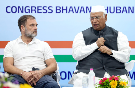 Rahul Gandhi, Mallikarjun Kharge in Assam today, to interact with party functionaries