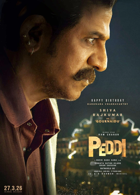 Shiva Rajkumar plays Gour Naidu in Ram Charan's 'Peddi' Shiva Rajkumar plays Gour Naidu in Ram Charan's 'Peddi'