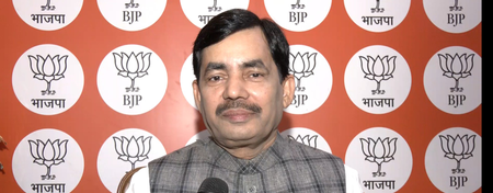 Shahnawaz Hussain accuses Congress of echoing Pakistan’s line Shahnawaz Hussain accuses Congress of echoing Pakistan’s line