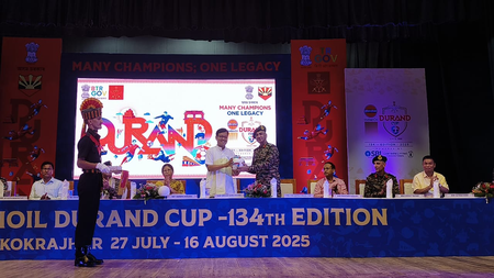 Kokrajhar rolls out red carpet for 134th Indian Oil Durand Cup trophies
