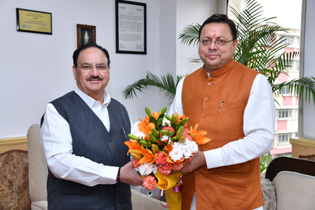 Uttarakhand CM meets Union Health Minister, urges for expansion in air ambulance fleet