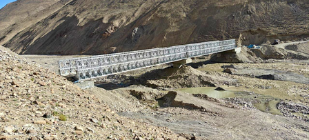 BRO, GRSE bridge crucial gap on road leading to Hot Springs in Ladakh